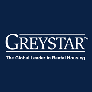 A logo that says Greystar, The Global Leader in Rental Housing