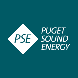 A logo that says Puget Sound Energy