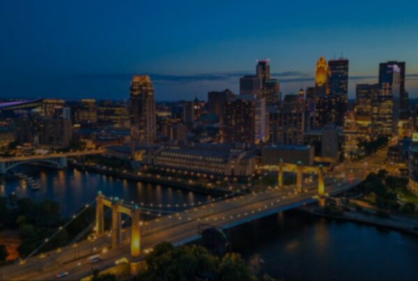 Blurred minneapolis
